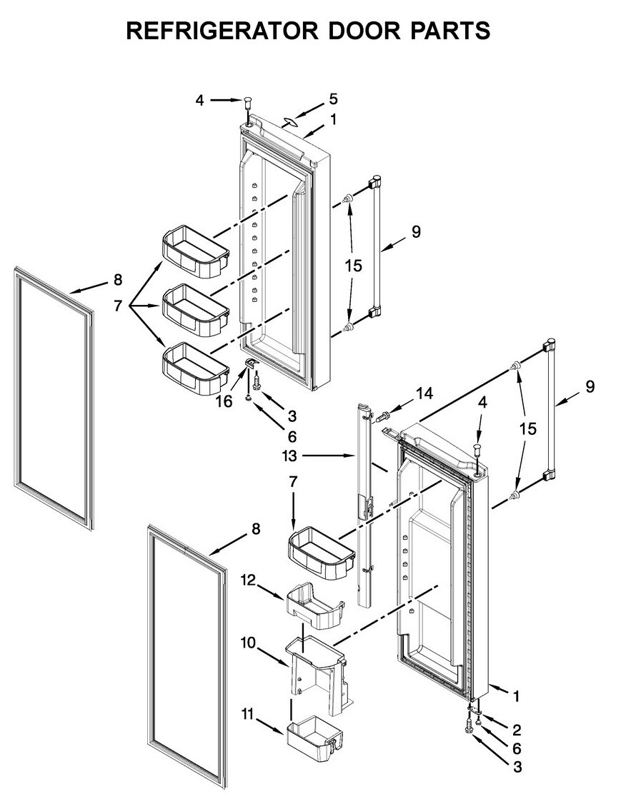Part# LW10721542 - REFRIGERATOR DOR-FIP Part# LW10721542 - REFRIGERATOR DOR-FIP