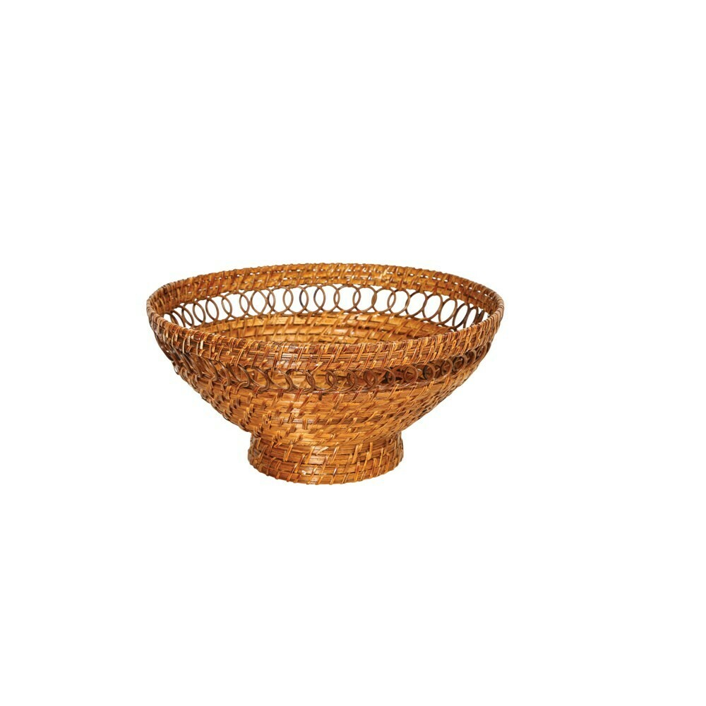 Rattan Footed Bowl