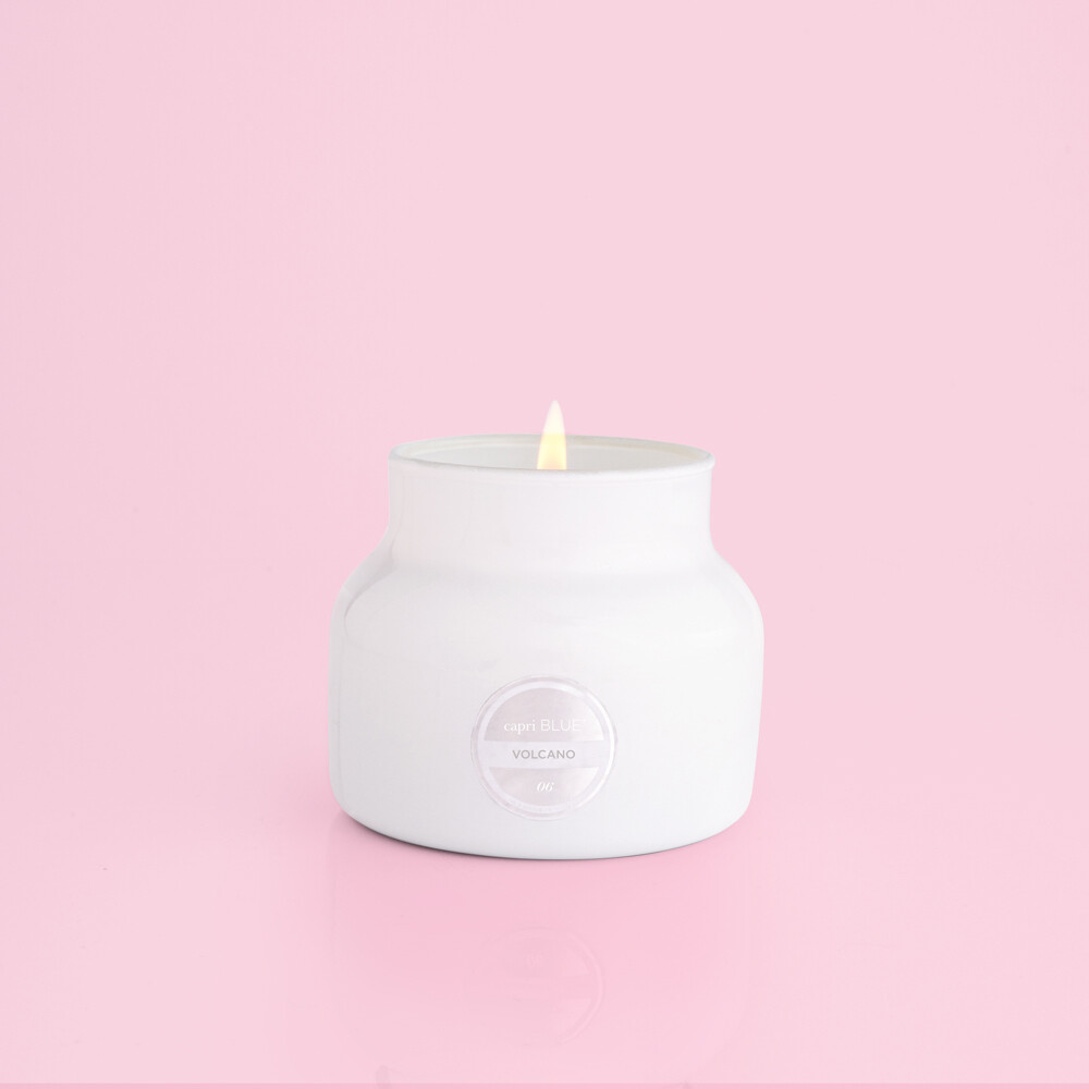 Volcano Jar Candle- Sm Wh