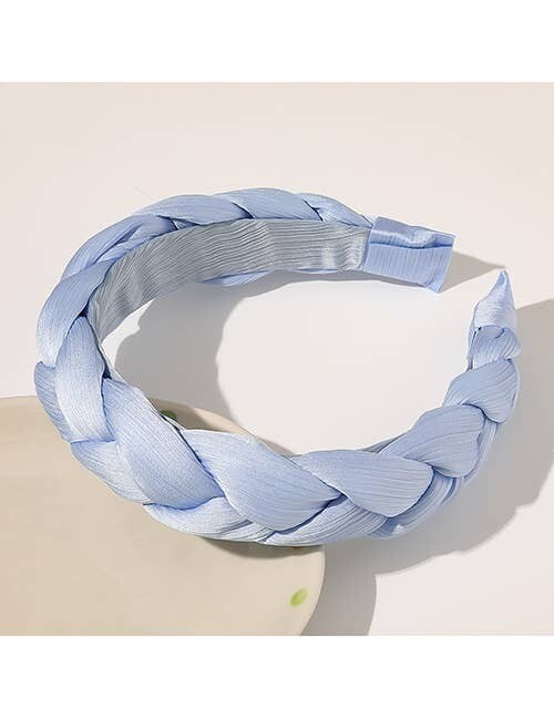 Braided Headband- Blue