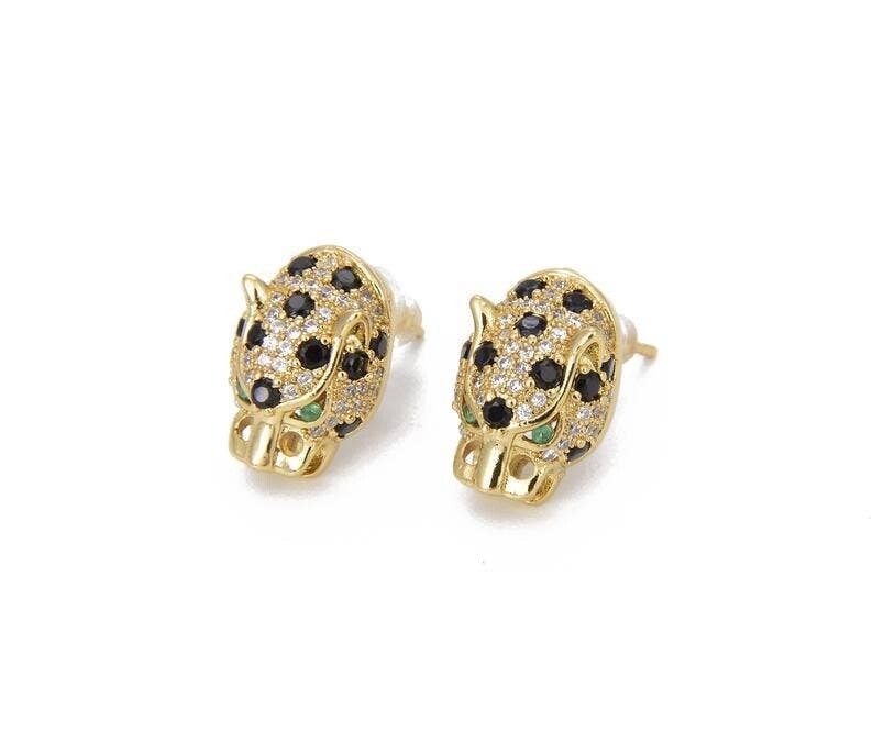 Leopard Pave Earrings