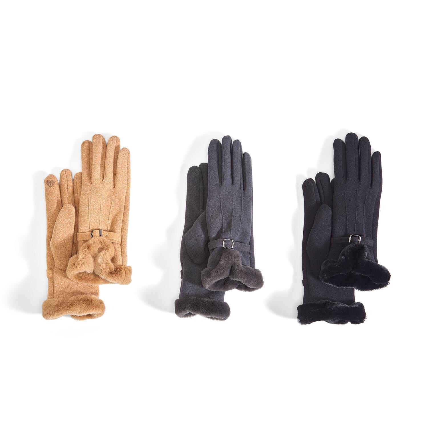 Gloves w Fur Cuff