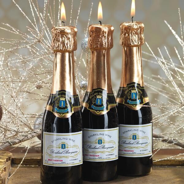 Champagne Bottle Candle