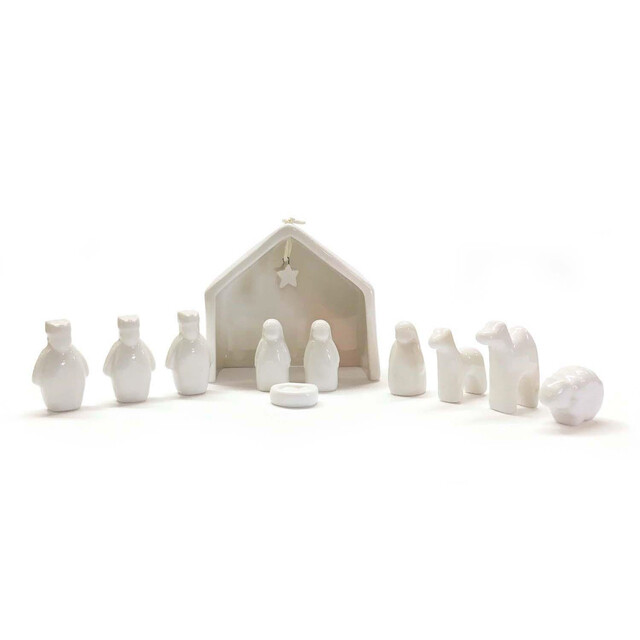 Mini Nativity Set- Porcelain
