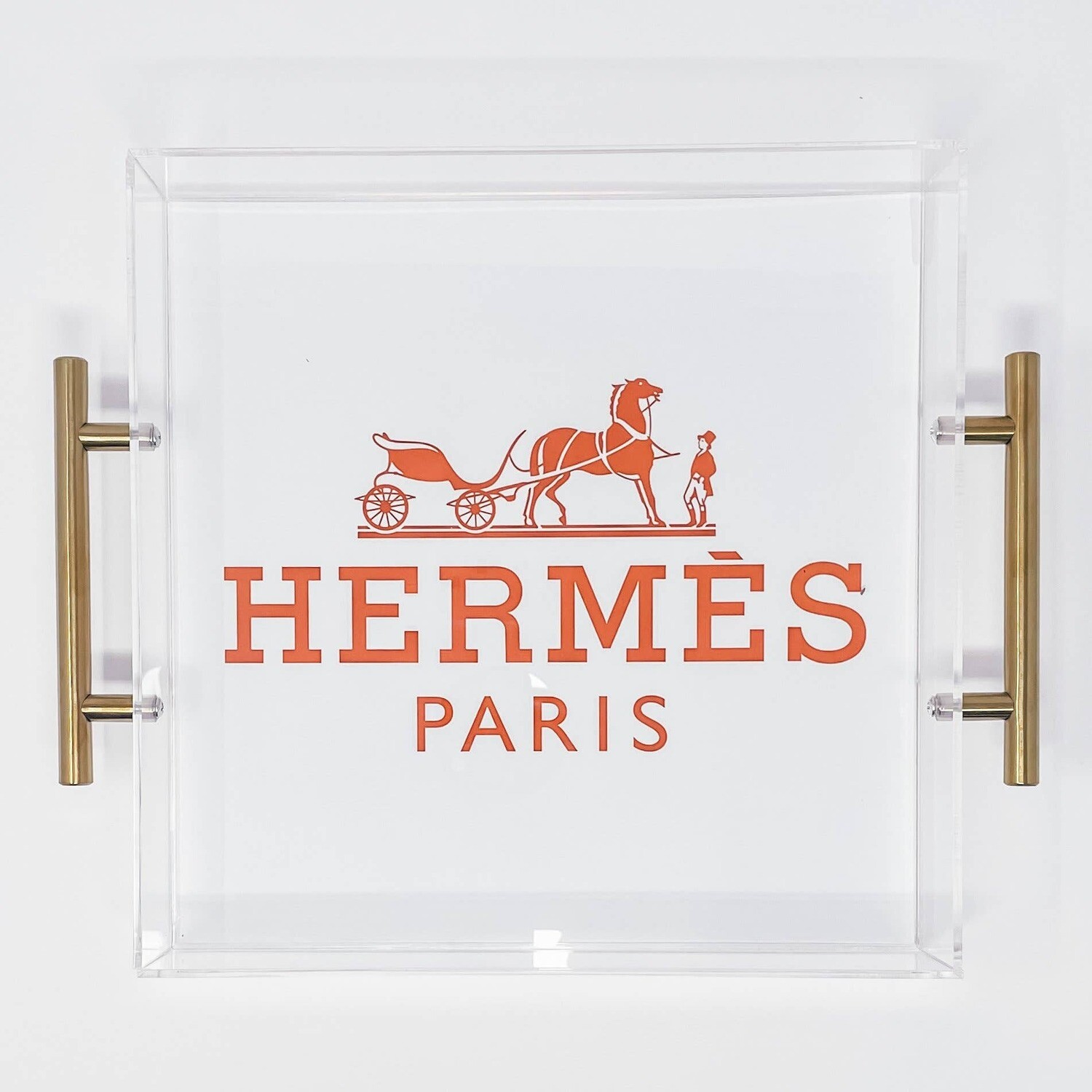 Hermes Inspired Acrylic Tray- LG