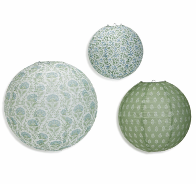 Paper Lanterns- Green S/3