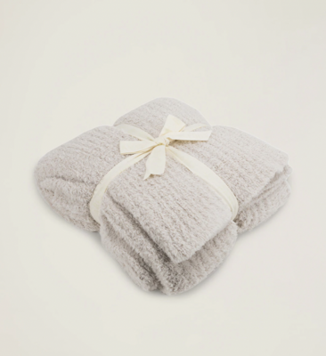 Barefoot Dreams Ribbed Throw- Almond