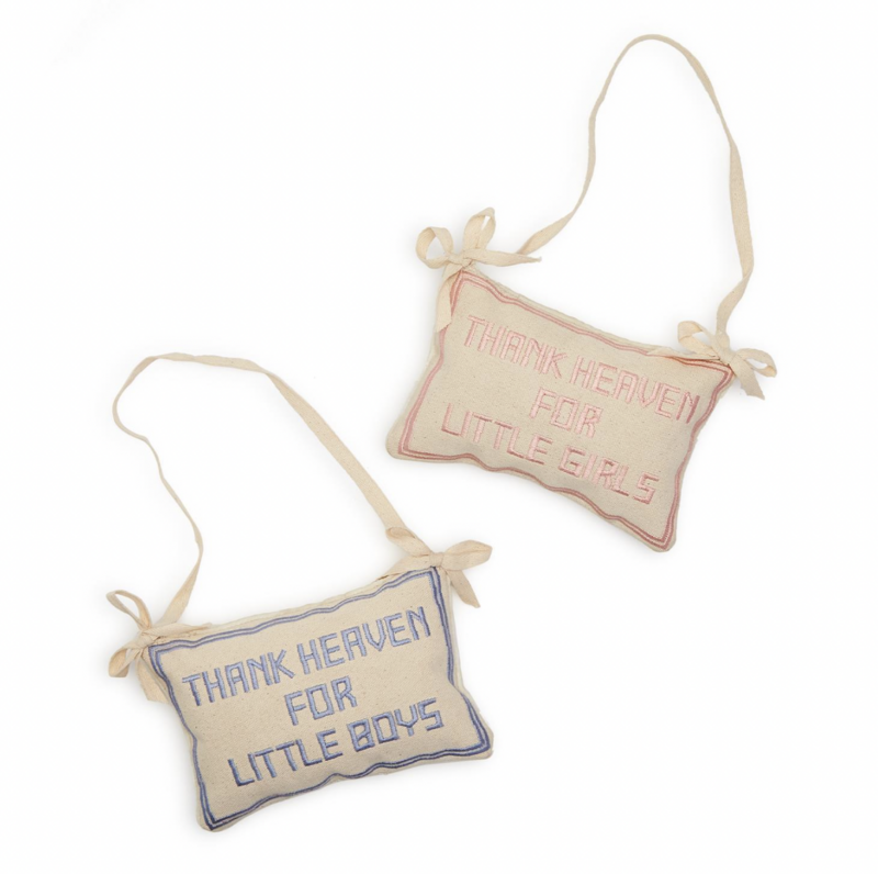 Thank Heaven Door Pillow- Girl
