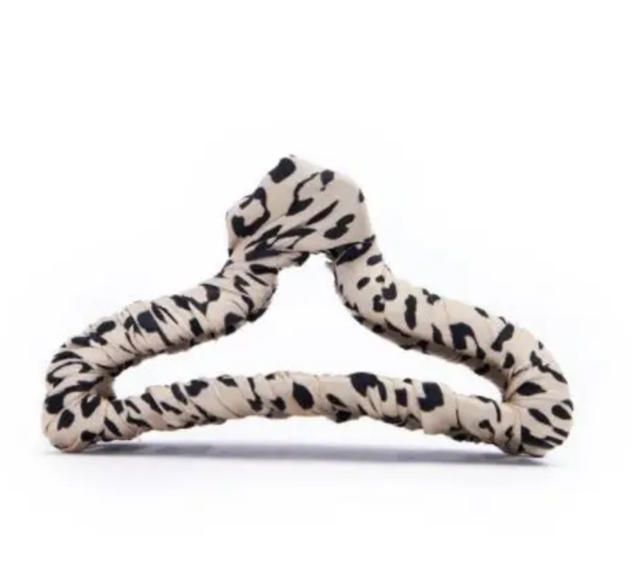 Leopard Wrapped Claw Clip