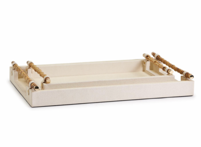 Cream Tray Bamboo Handles- Lg