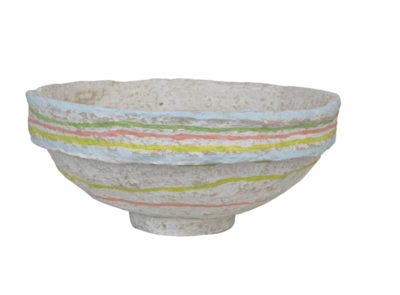 Paper Mache Bowl- Hand Painted