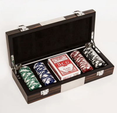 Zebra Wood Box (Poker or Watch)