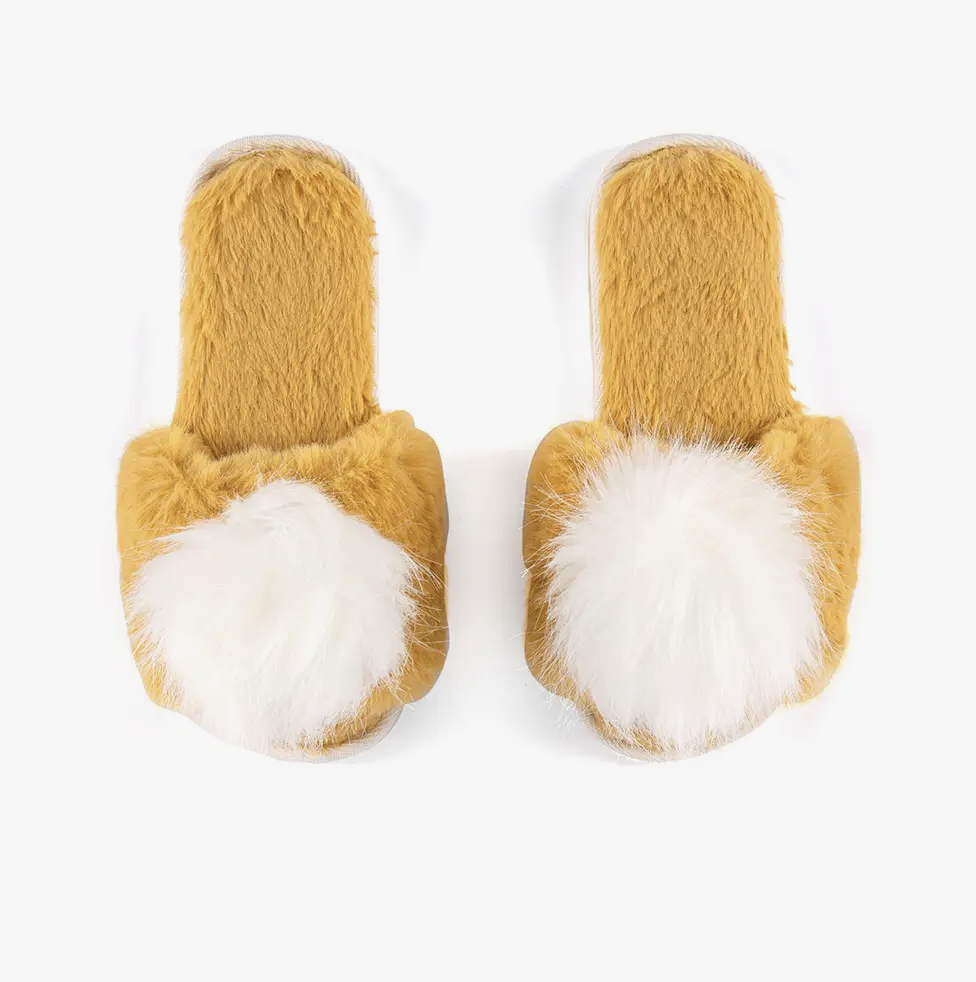 Amore Slippers- Yellow