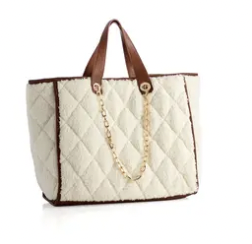 Chevel Tote- Ivory 