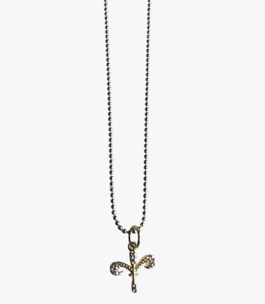 Upside Down Fleur De Lis Necklace - Society Boutique