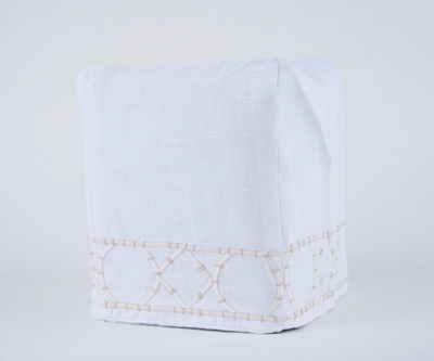 Linen Tissue Box Cover- Bamboozle