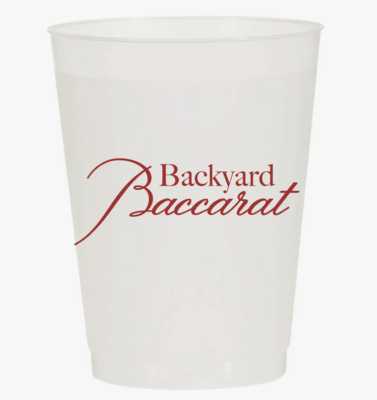 Backyard Baccarat Cups S/6