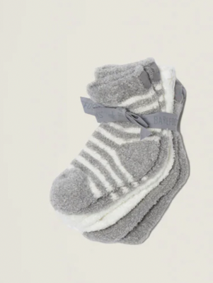 BFD Baby Sock Trio- Gray