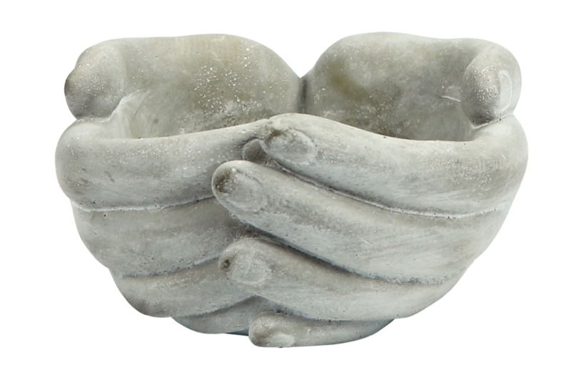 Concrete Hands Dish/Planter