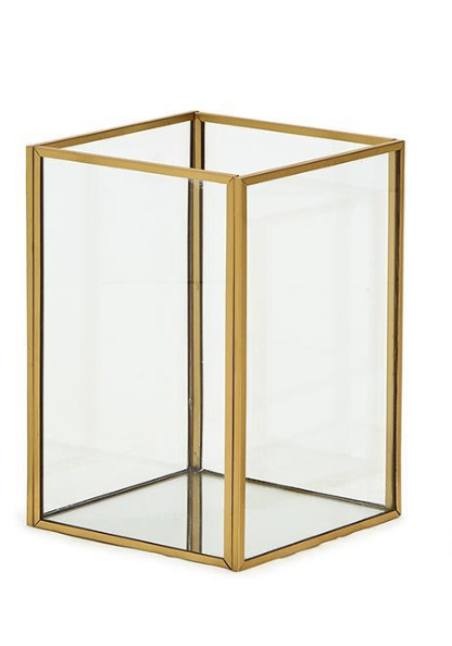 Glass Rec Vase- Md