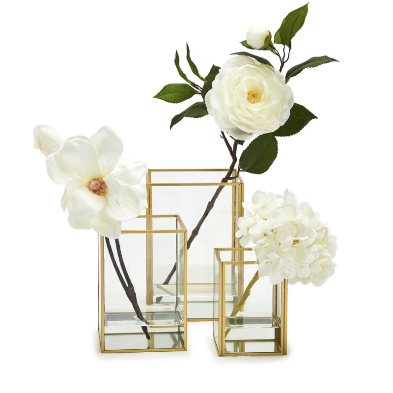 Glass Rec Vase- Sm