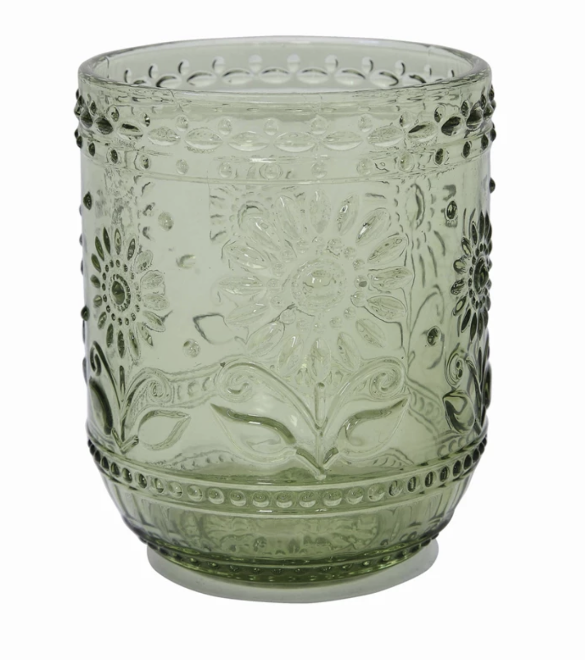 Embossed Glass S/2
