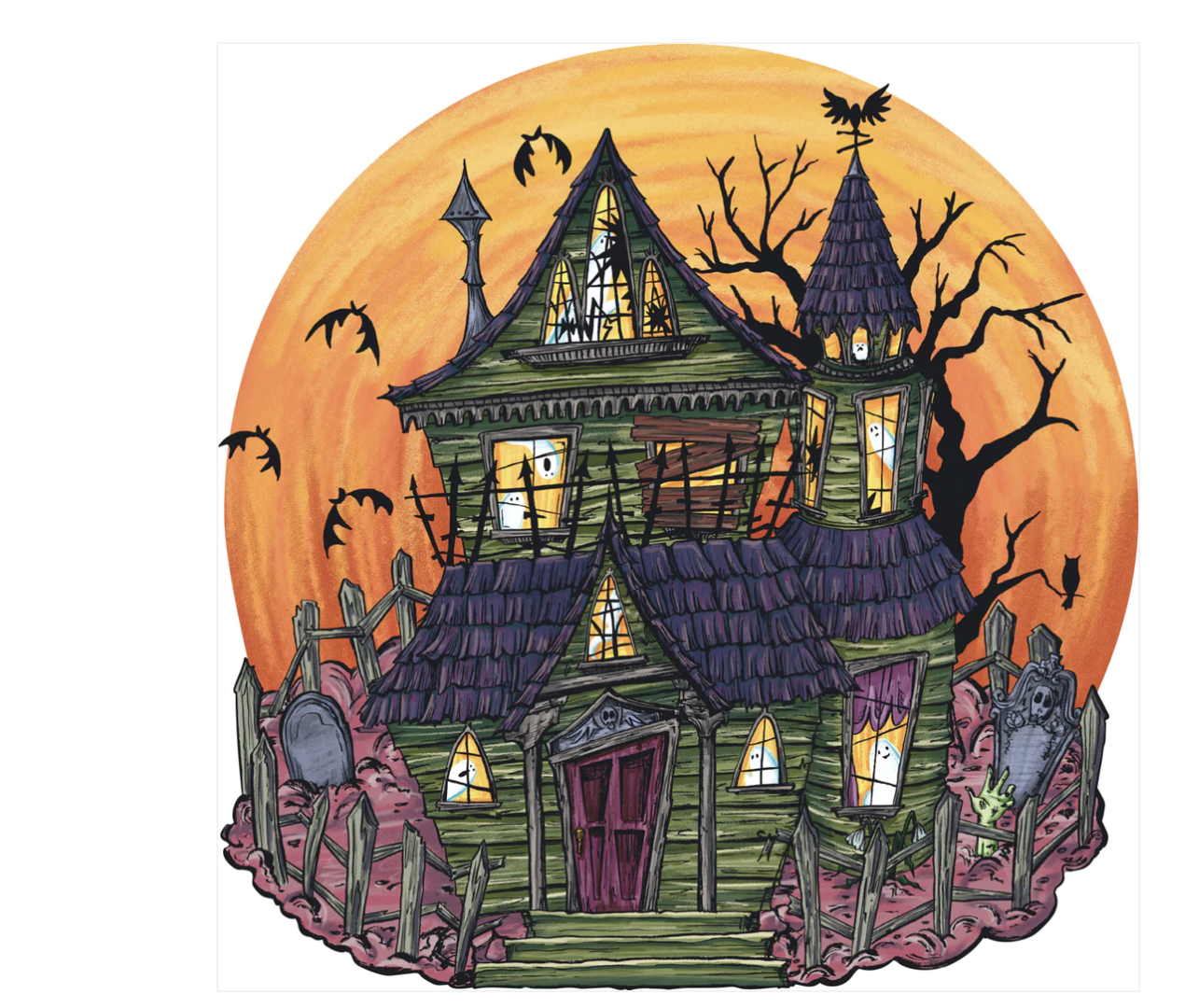 Haunted Paper Placemats