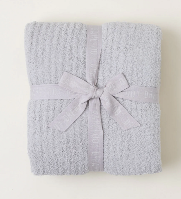 BFD Ribbed Throw- Dove Gray