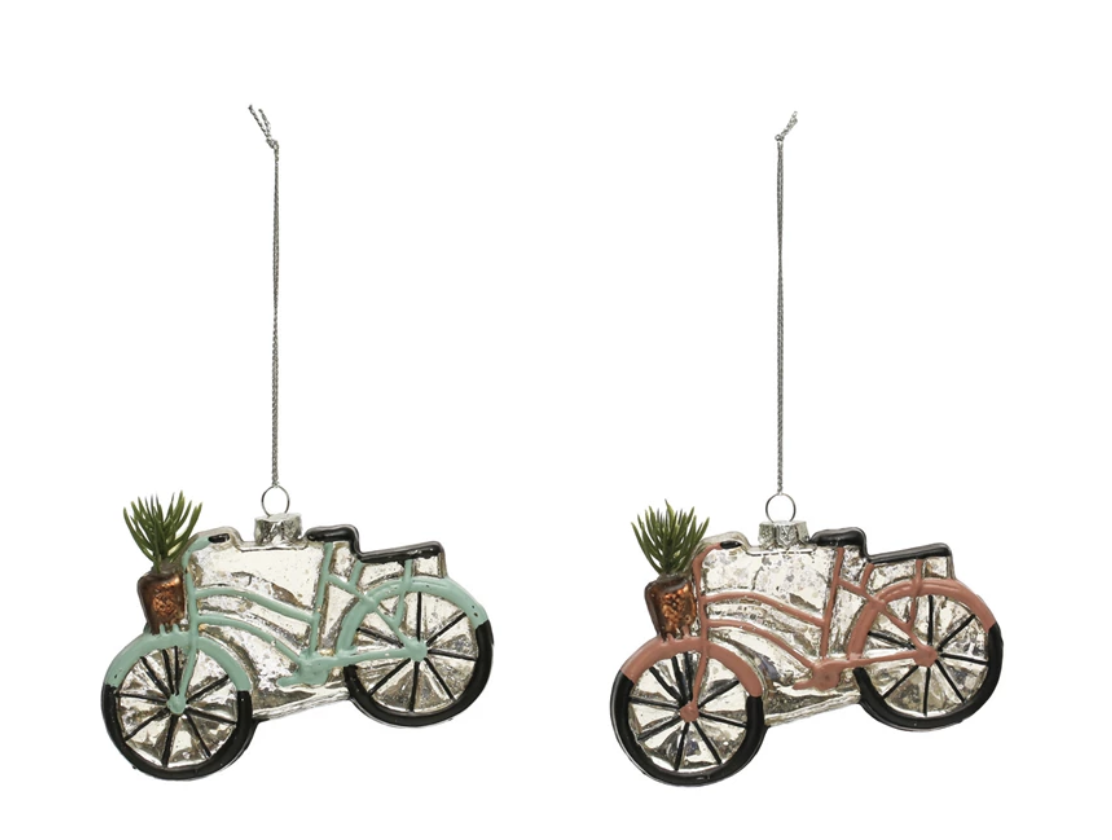 Glass Bike Orn