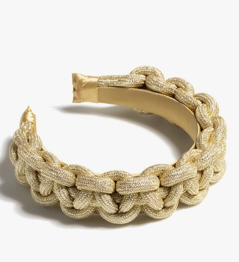 Braided Headband- Gold