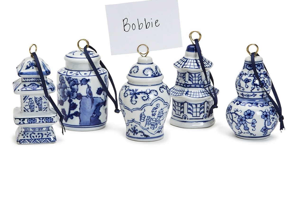 Ginger Jar Orn Blue