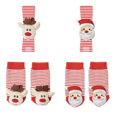 Holiday Rattle Socks Set