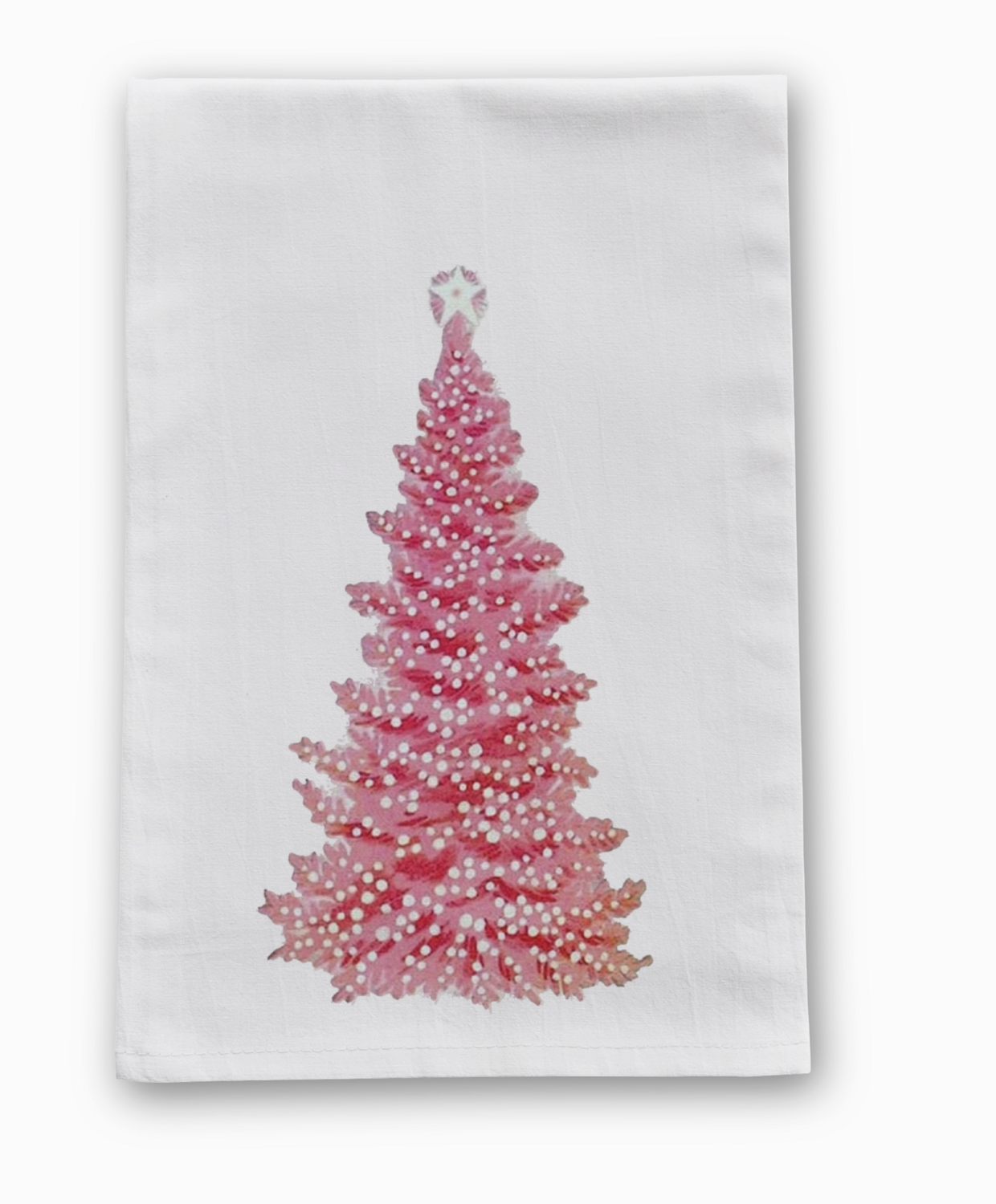 Pink Tree Tea Towel