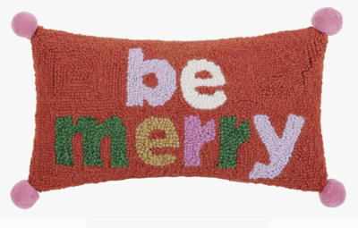 Be Merry Pompom Pillow