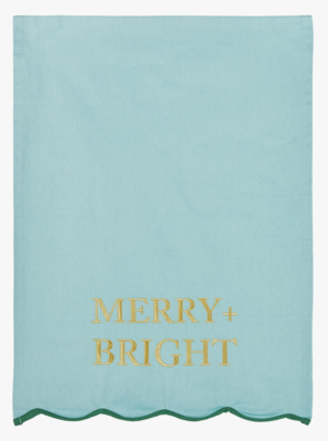 Merry Bright Tea Towel- Gr