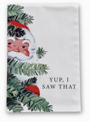 Santa Yup Tea Towel