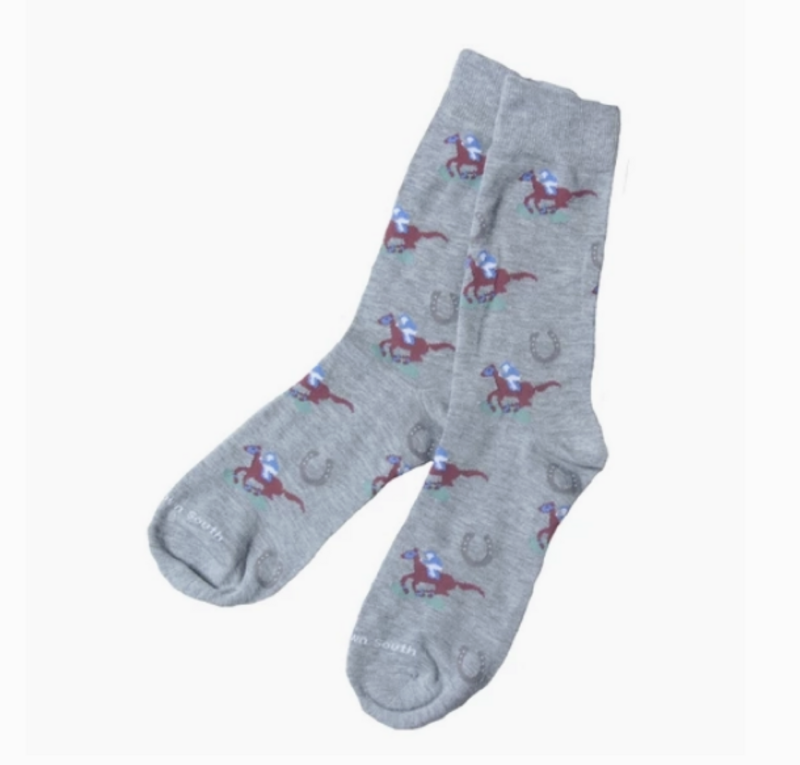 Race Day Socks- Grey