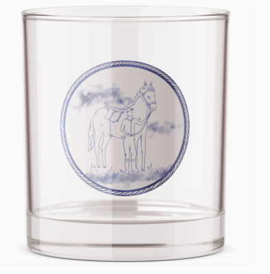 Horse Glass S/2