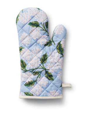 Hydrangea Oven Mitt