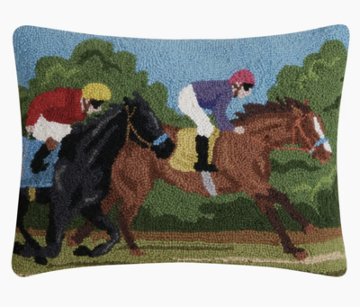 Racing Horse Pillow