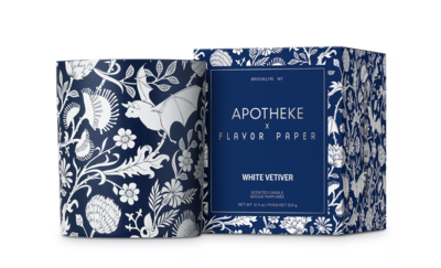 White Vetiver Candle x FLAVOR PAPER