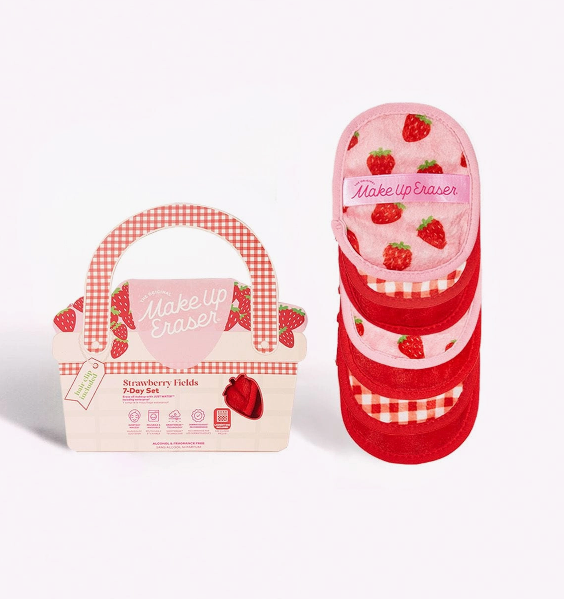 Makeup Erasers S/7- Strawberry