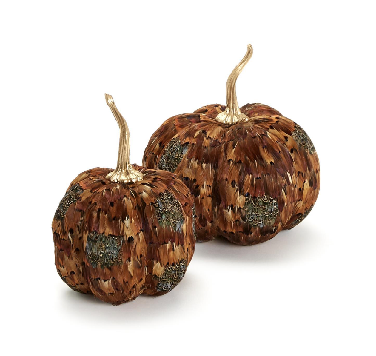 Feather Pumpkin- Lg