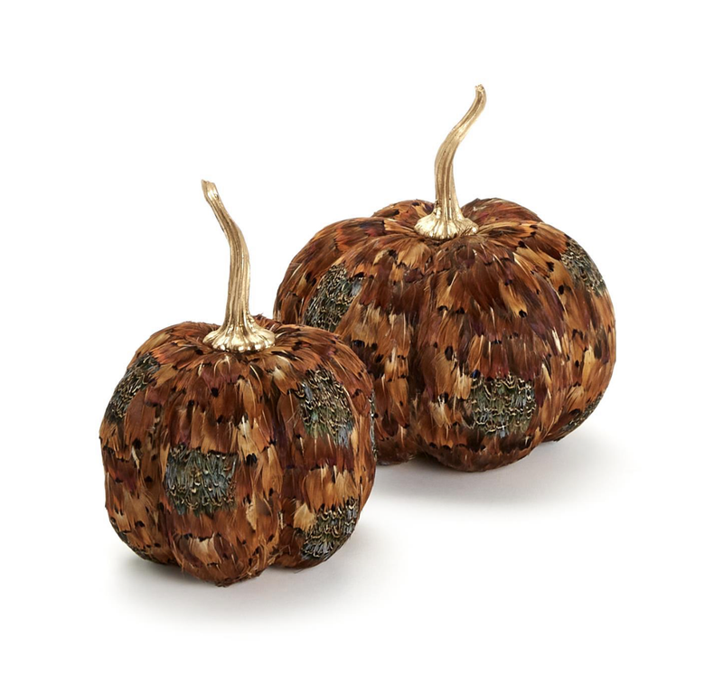 Feather Pumpkin- Lg
