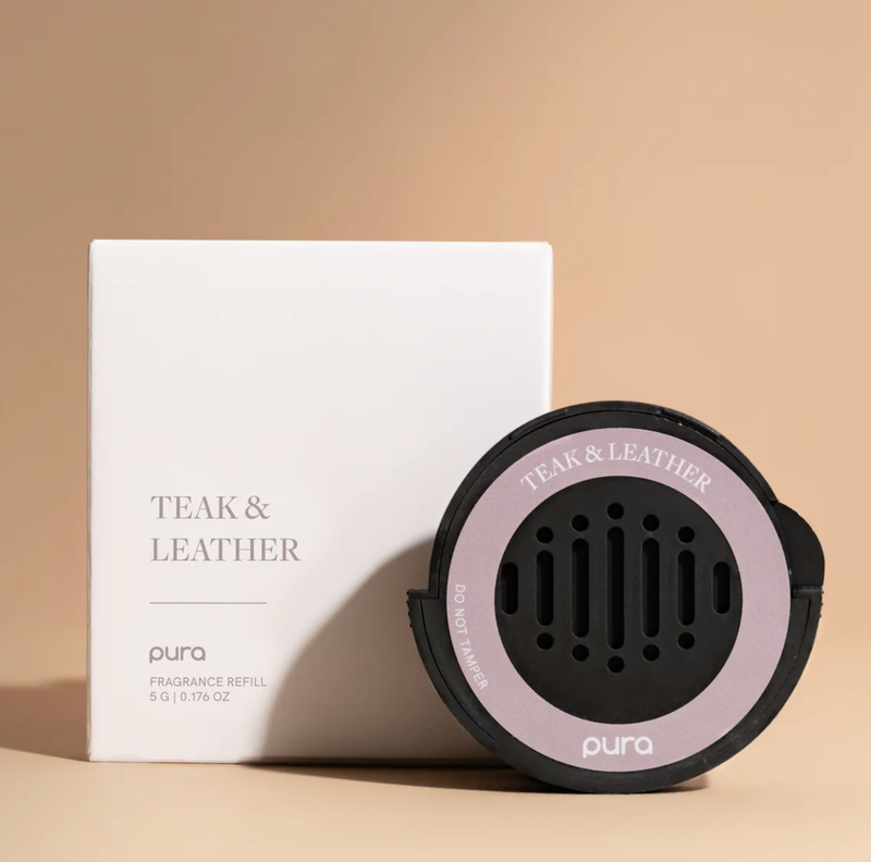 Pura Car Refill- Teak Leather