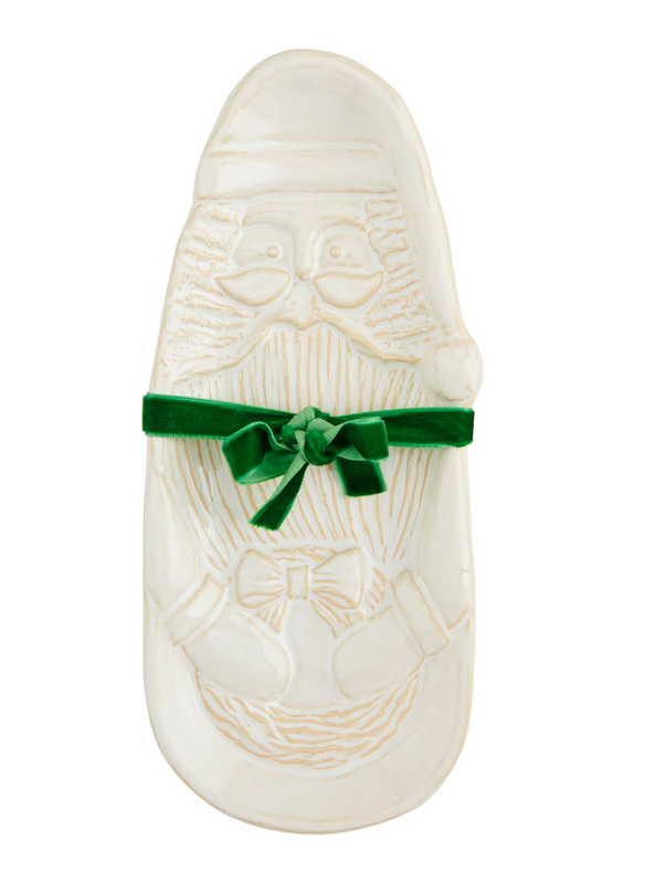 Santa Dish- White
