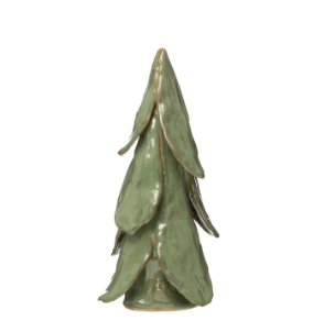 Reactive Glaze Mint Tree- S