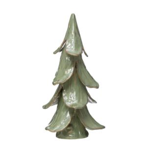 Reactive Glaze Mint Tree- Lg