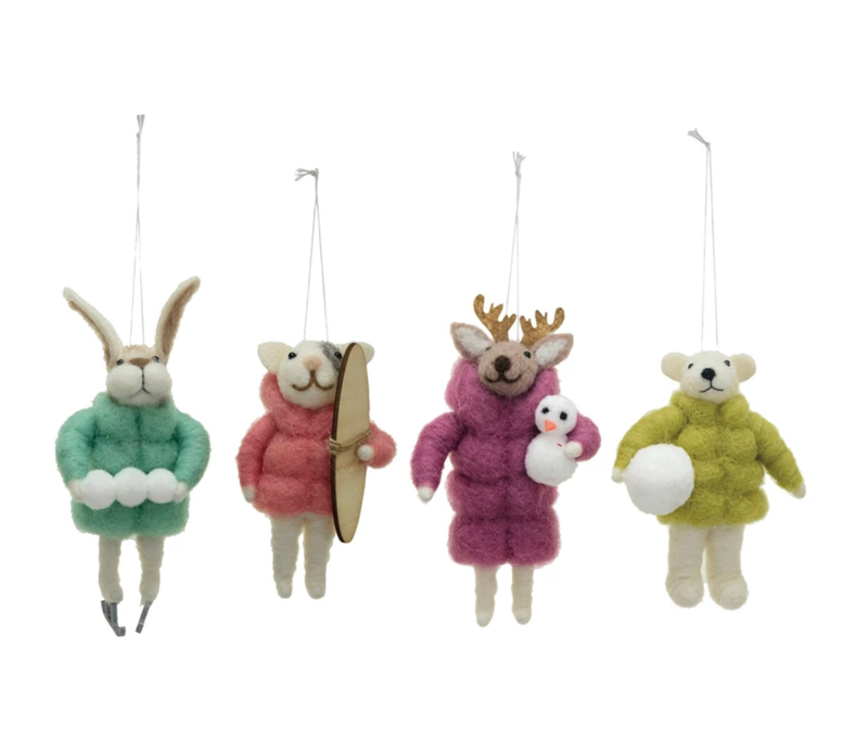 Puffer Coat Animal Orn