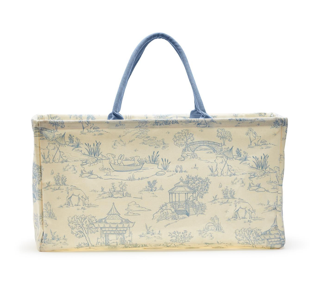 Toile Hamper/Storage Tote- Boy